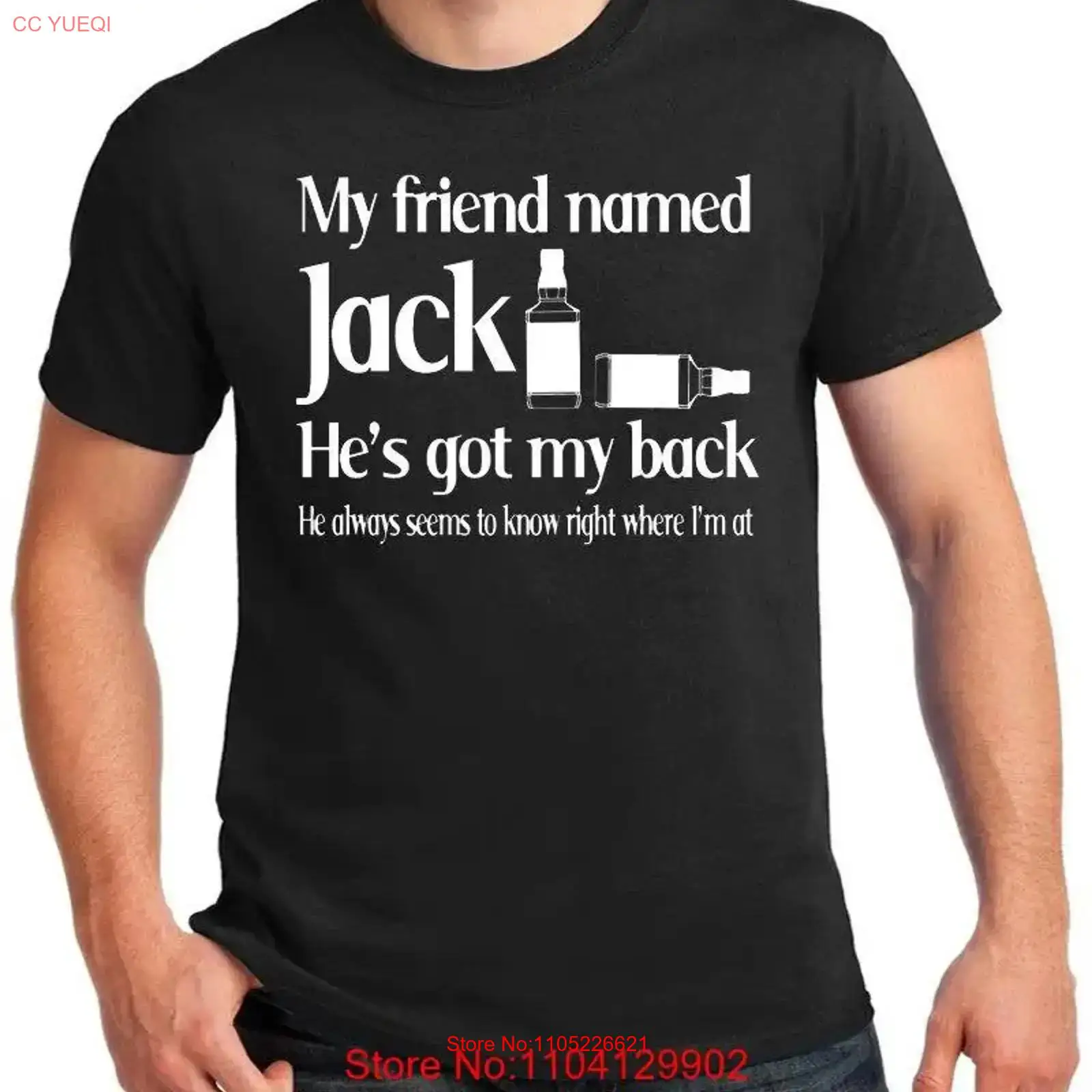 Wine Beer Whiskey Song - T-shirt avec paroles de chansons pour