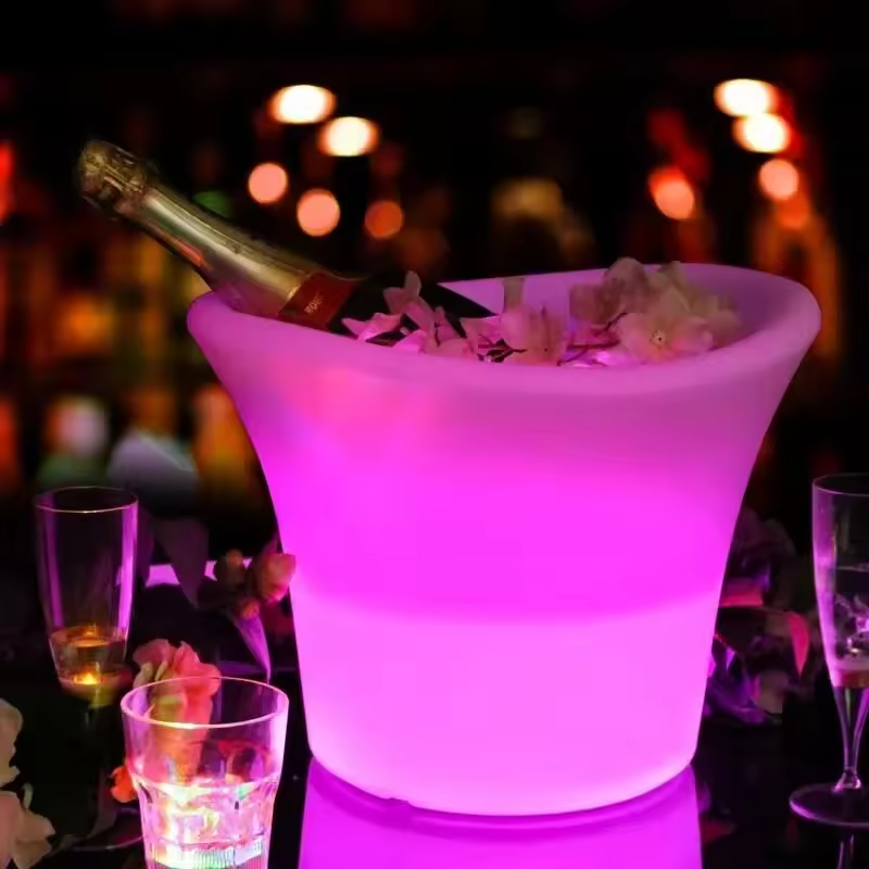 Beer Wine Up - Seau à glace LED étanche et