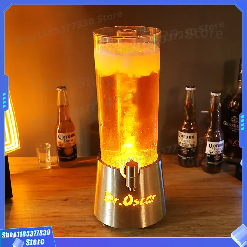 Beer Wine Up - Distributeur de bière lumineux LED 3L