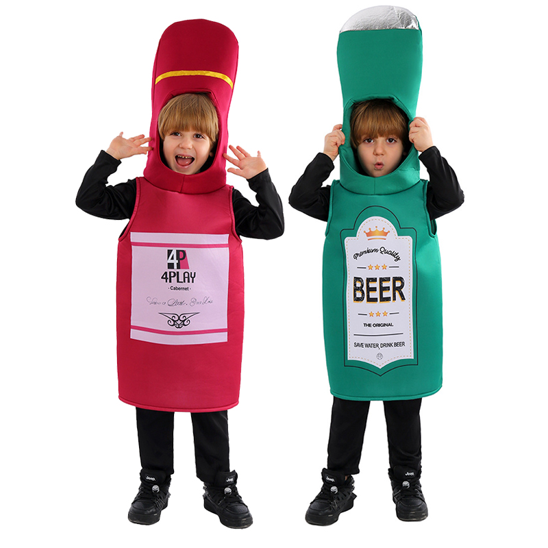 Beer Wine Up - Bouteille de bière verte unisexe pour