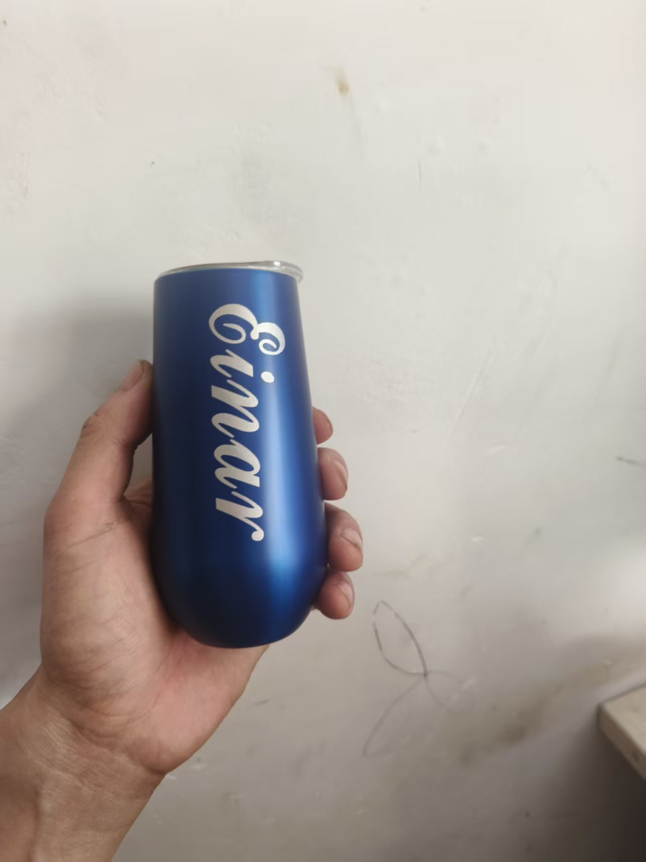 Wine Beer Name - Nom de mariage personnalisé 6oz Thermos