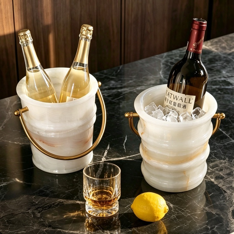 Seau à glace en marbre, refroi - Wine Beer Cooler avis et prix