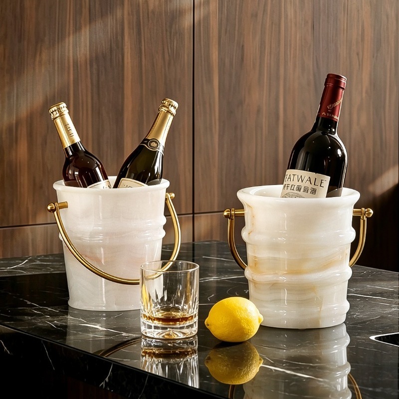 Seau à glace en marbre, refroi - Wine Beer Cooler avis et prix