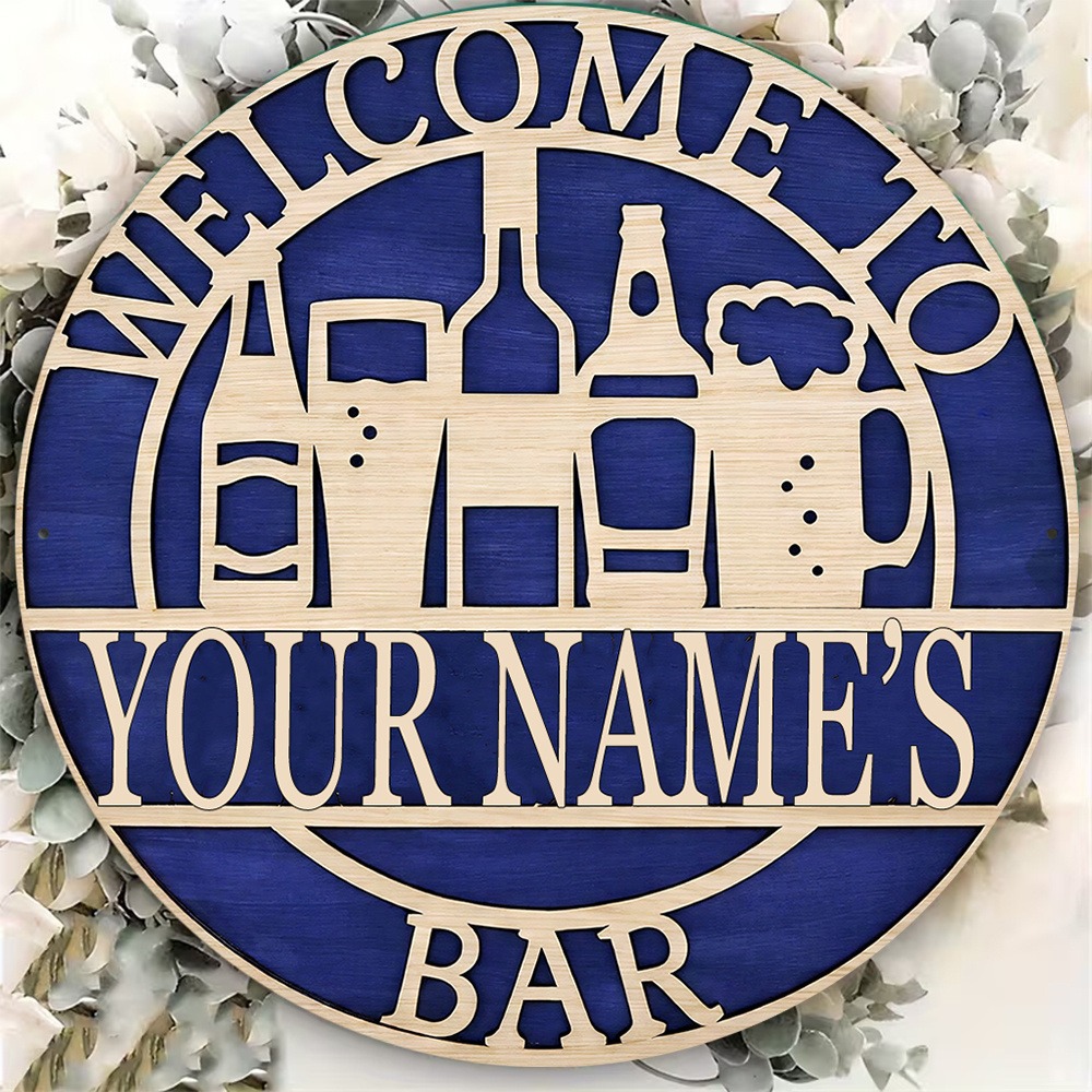 [2D Plat] 1 pièce Panneau mura - Wine Beer Name avis et prix