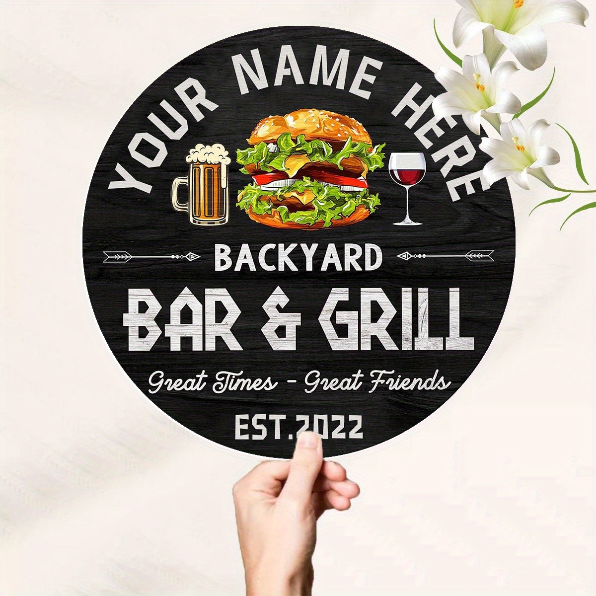 [2D Plat] Panneau de bar/resta - Wine Beer Name avis et prix