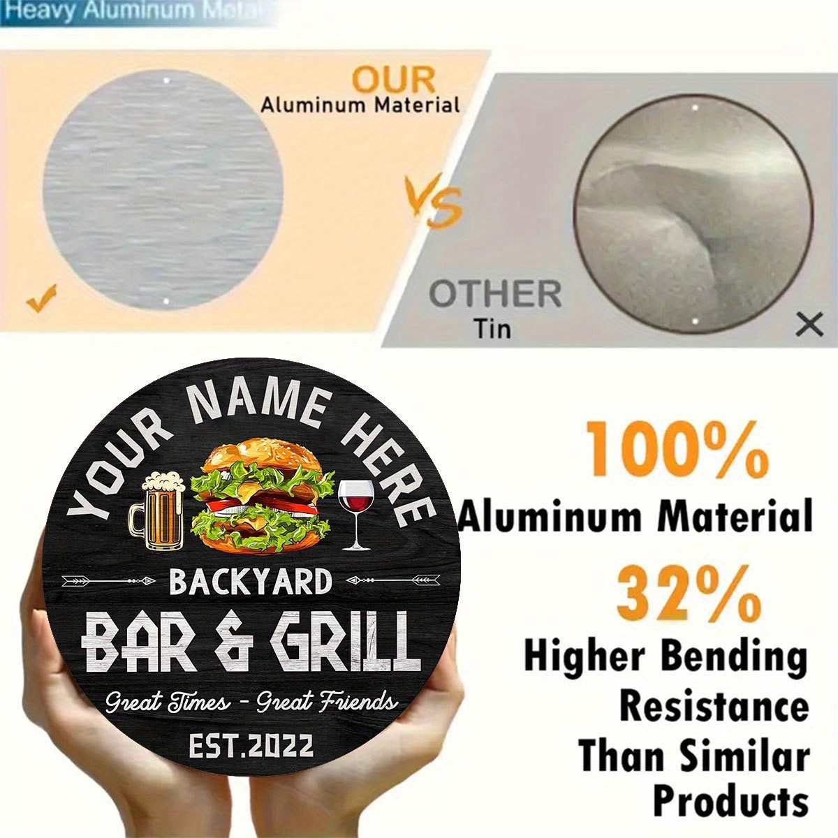 [2D Plat] Panneau de bar/resta - Wine Beer Name avis et prix