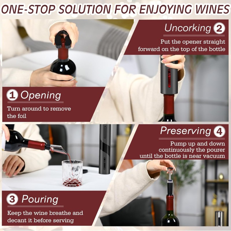 Tire-bouchon électrique automa - Wine In Beer Bottle avis et prix