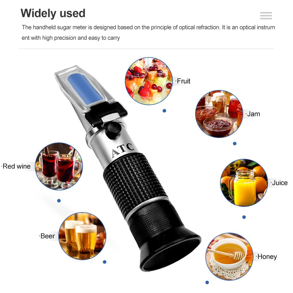 Réfractomètre Brix d'alcool po - Wine To Beer Alcohol avis et prix