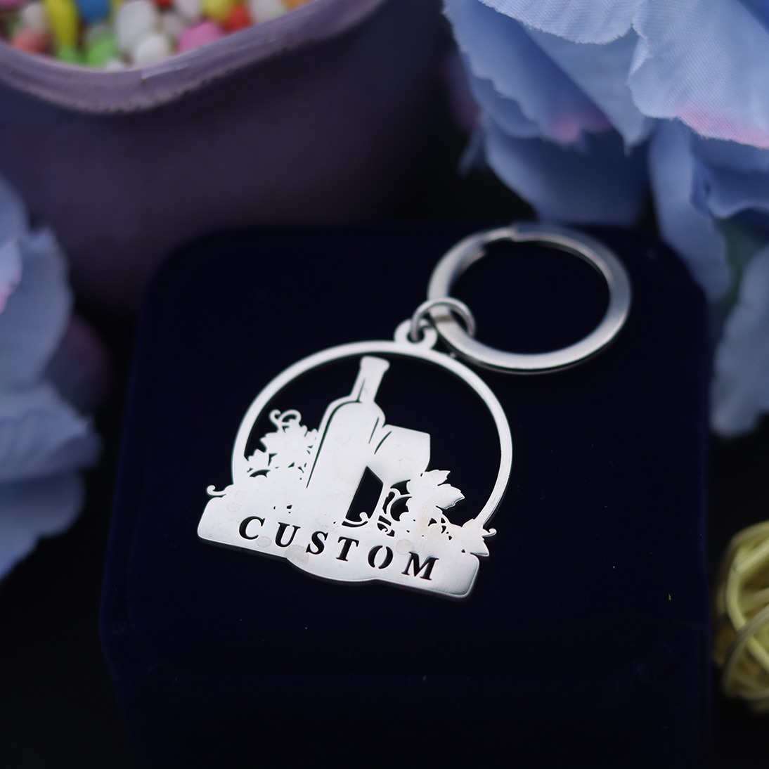 QIAMNI – porte-clés en acier i - Wine Beer Name avis et prix