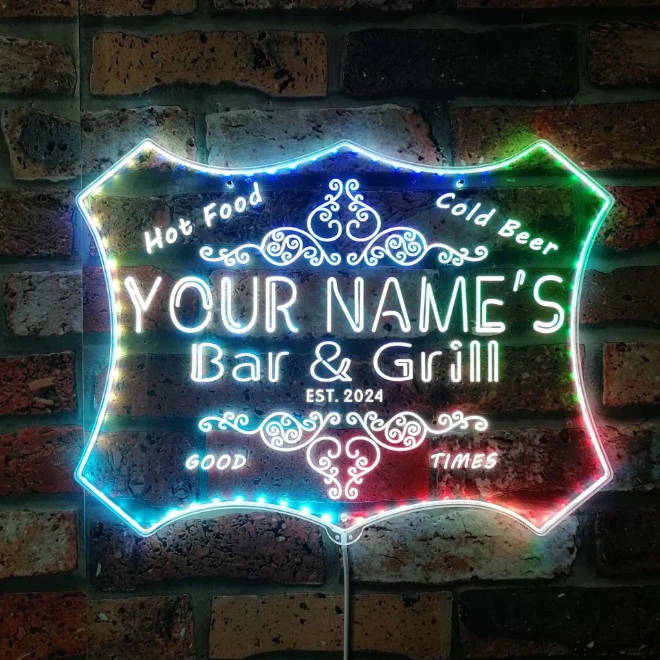 Panneau LED Glam dynamique RGB - Wine Beer Name avis et prix