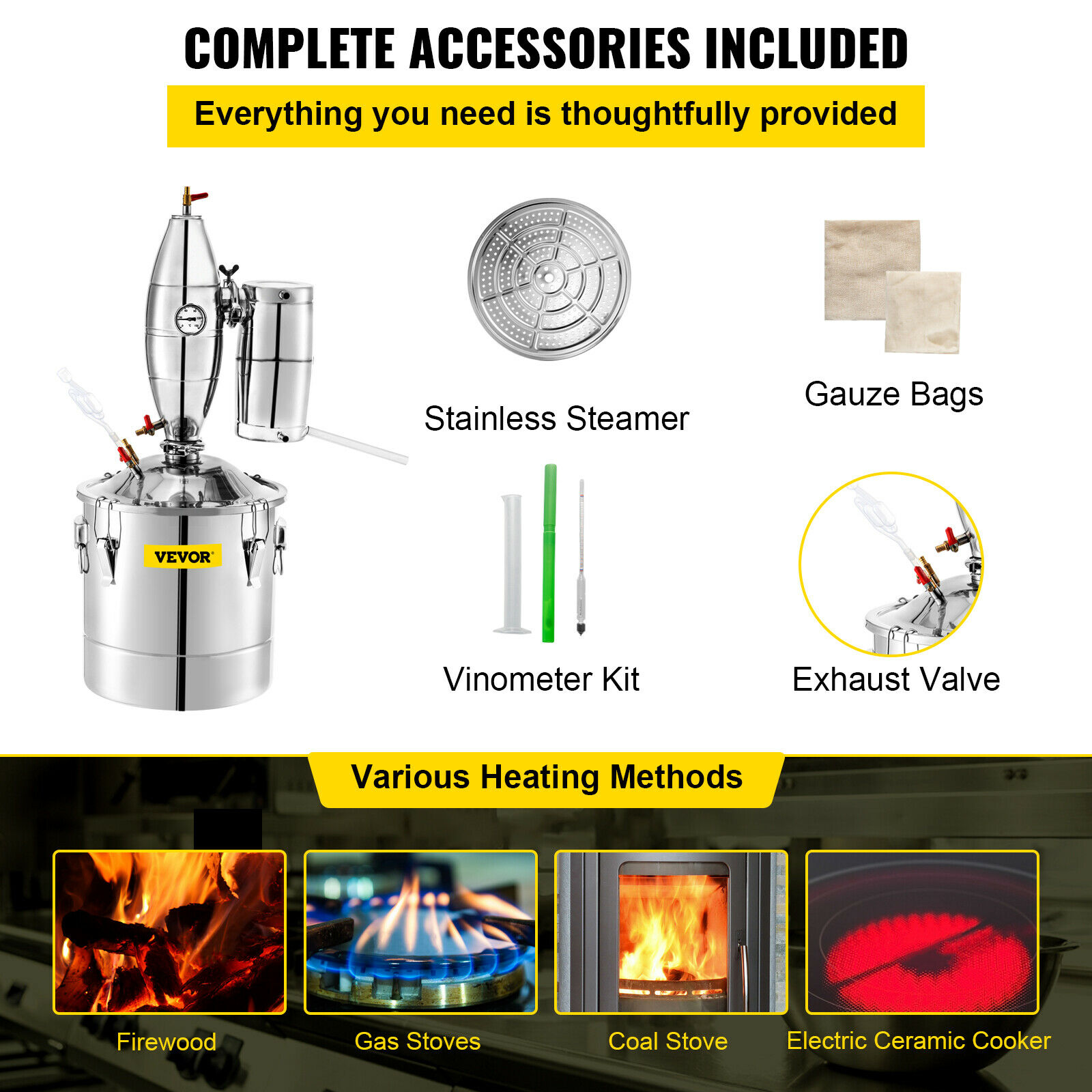 SucceBuy 20L-70L distillateur  - Wine To Beer Alcohol avis et prix